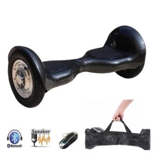 Hoverboard 10 Pulgadas Negro Carbón con Autobalance y Giroscópio 110kg/ Vel 18km/h Bluetooth