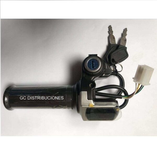 Acelerador Puño 1 Conector con llave Gc Distribuciones