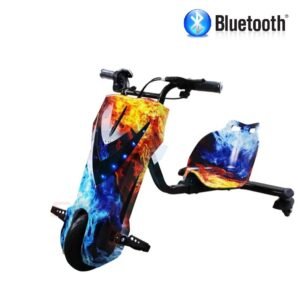 Drift Trike Scooter 250W-300W 36V Vel Max18km/h 20 km autonomia 3 Vel 100 kg de carga Bluetooth Llave Fuego