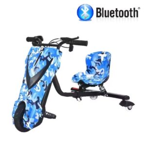 Drift Trike Scooter 250W-300W 36V Vel Max18km/h 20 km autonomia 3 Vel 100 kg de carga Bluetooth Llave Camuflaje Plus Edition