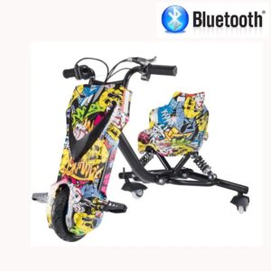 Drift Trike Scooter 250W-300W 36V Vel Max18km/h 20 km autonomia 3 Vel 100 kg de carga Bluetooth Llave Hip Hop Plus Edition