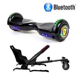Hoverboard con Silla 6.5 Pulgadas Negro Ferrari