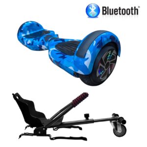 Hoverboard Con Silla 6.5 Pulgadas Camuflage Azul Pro Edition