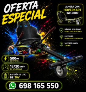 Hoverboard Con Silla 6.5 Pulgadas Hip Hop Pro Edition